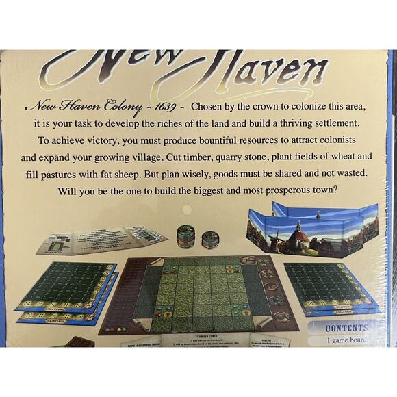 New Haven Board Game by Brian Left & Kevin Worden, 2013 R & R Games, New - Picture 3 of 8